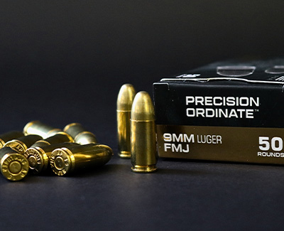 9mm Ammo- 50 Rounds of 124 Grain FMJ Ammunition